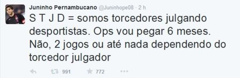 Juninho critica STJD