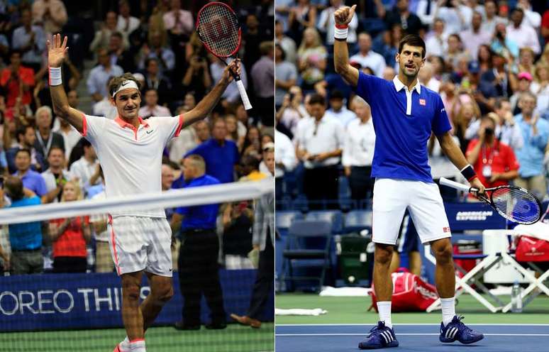 Federer e Djokovic disputam final do Aberto dos EUA
