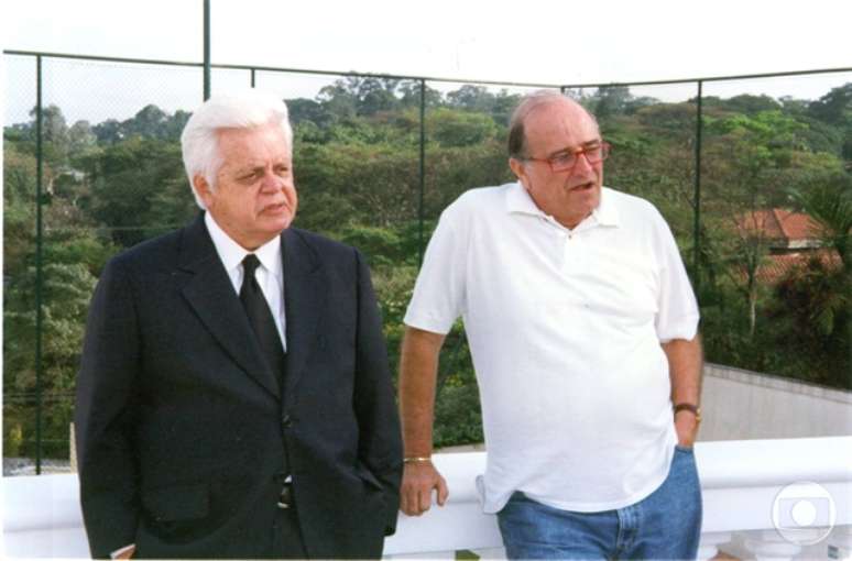 O ator Cl&aacute;udio Corr&ecirc;a e Castro e Carlos Manga