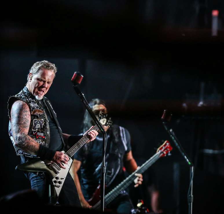 O grande destaque do segundo dia de Rock in Rio foi a banda de heavy metal Metallica