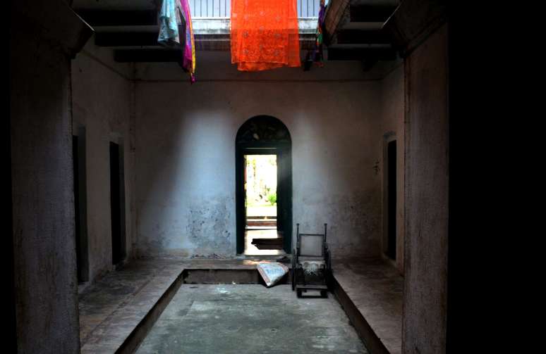 Imagem do Hotel Mukti Bhawan, ou Casa da Libertação, na cidade sagrada de Benares, na Índia