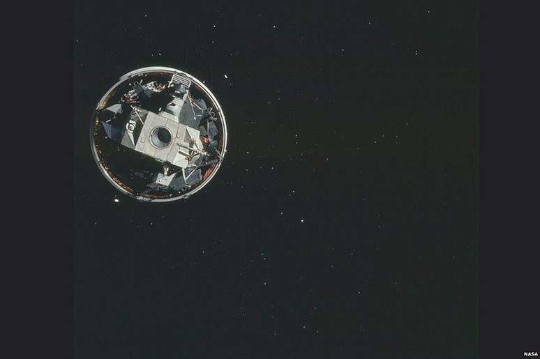 Esta é uma imagem da órbita lunar feita durante a missão Apollo 15 (Foto: Nasa/Project Apollo Archive)