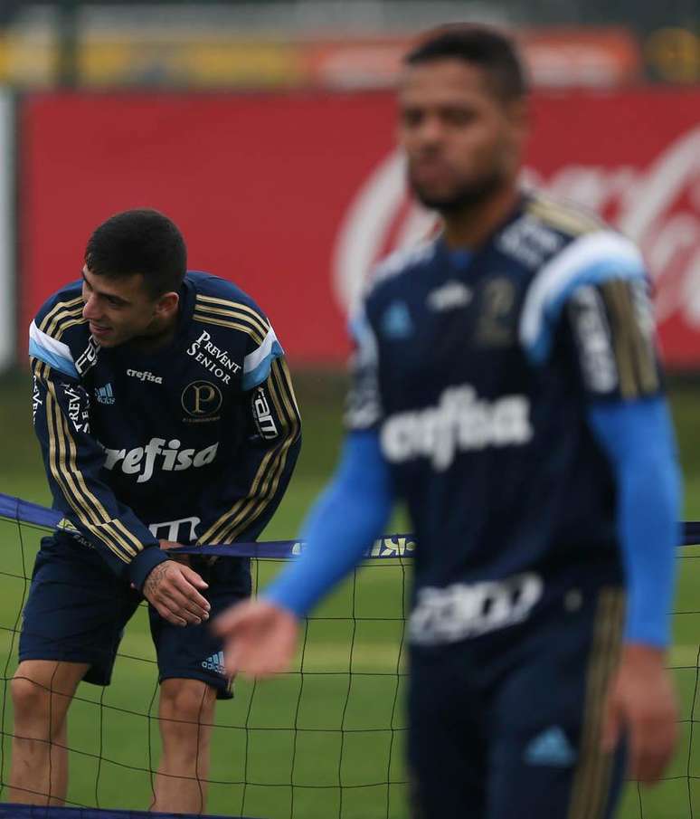 Kaue em treino do Palmeiras