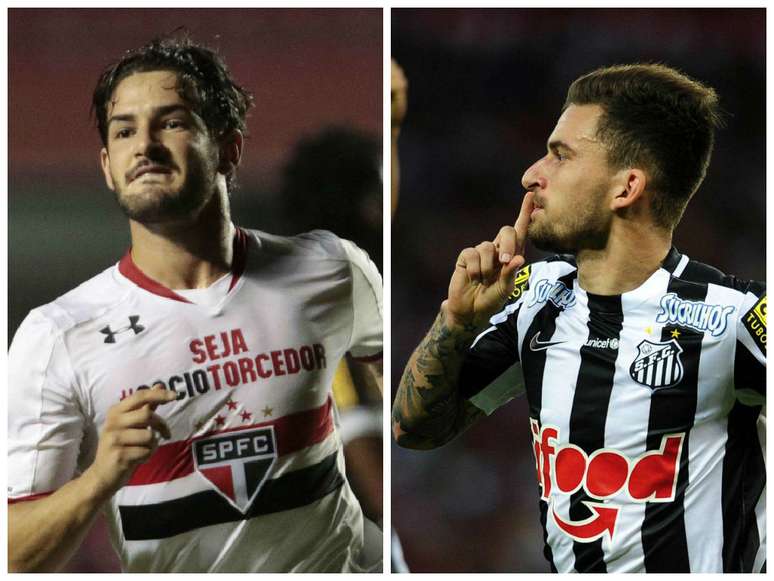 Pato, pelo São Paulo, e Lucas Lima, pelo Santos, são as apostas de seus respectivos times nesse confronto decisivo na Copa do Brasil