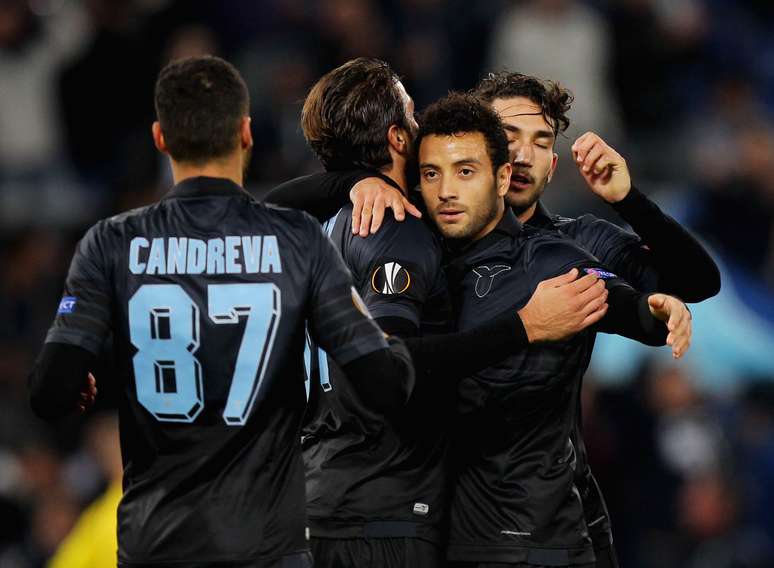 Felipe Anderson marcou um dos gols da Lazio na vitória por 3 a 1 sobre o Rosenborg