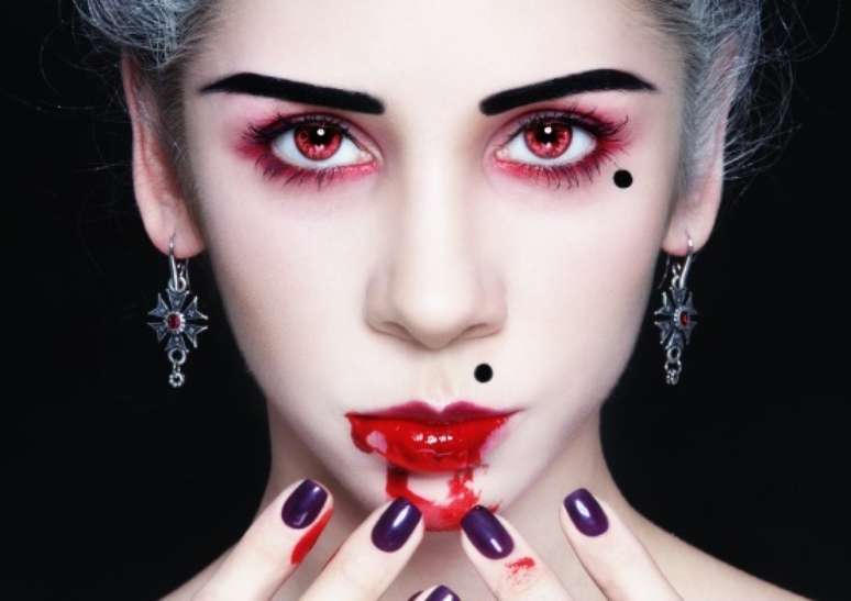 Maquiagem de vampira. Fotos: iStock, Getty Images