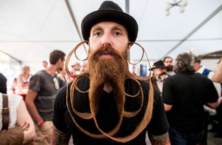  Criatividade é o que não falta no campeonato de barba