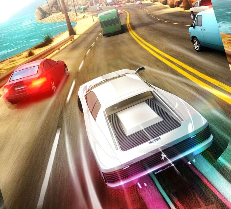 O jogo traz mais de 30 opções de carros para escolher