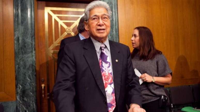 O ex-senador havaiano Daniel Akaka tentou durante anos conseguir o reconhecimento federal para os havaianos nativos atrav&eacute;s do Congresso