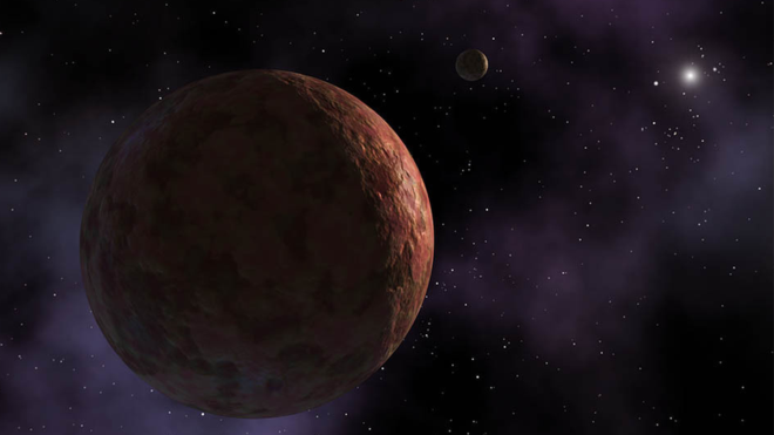 Esta representação artística mostra o planeta anão Sedna, que antes era considerado um dos objetos mais distantes (Foto: Nasa/JPL - Caltech/R.Hurt)