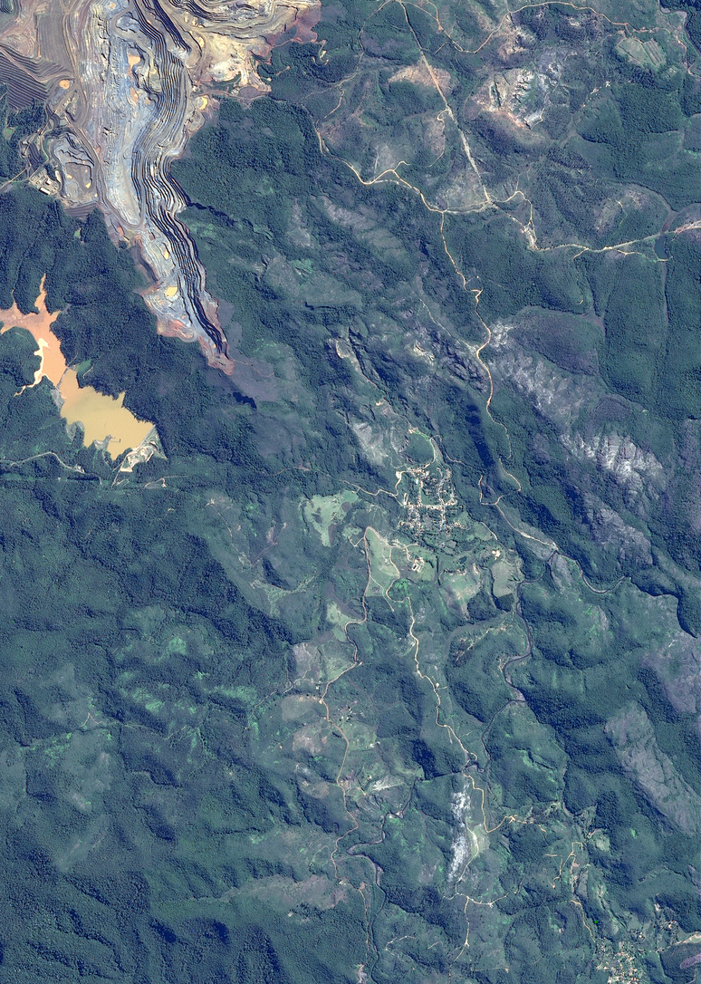Imagem tirada por um satélite de alta definição em junho de 2015