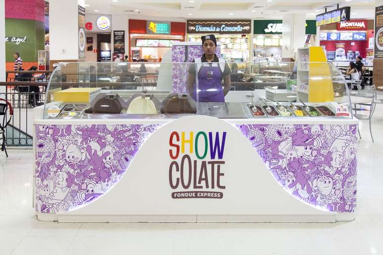 Criada em 2003, rede de quiosques comercializa fondue de chocolate em shoppings
