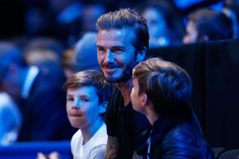 Beckham levou os filhos ao duelo Djokovic x Nadal em Londres