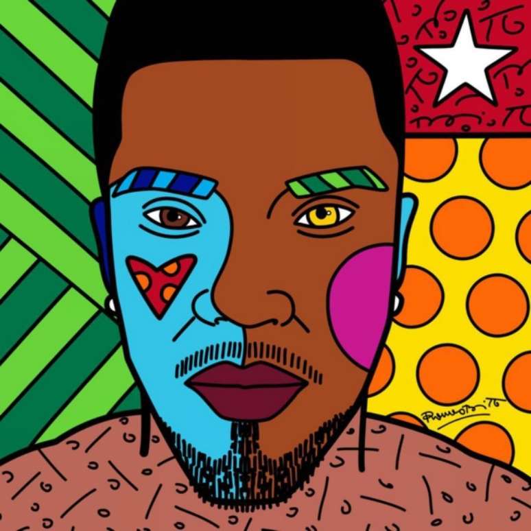 Capa do novo disco de Naldo, #Sarniô, é assinada por Romero Britto