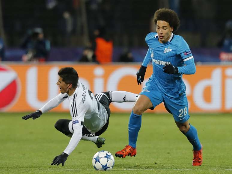 Zenit, do belga Witsel, venceu os cinco jogos que disputou na Liga dos Campeões