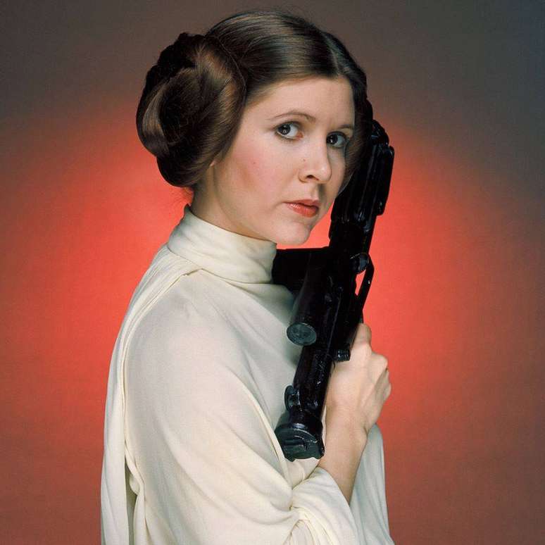 Carrie Fisher como princesa Leia