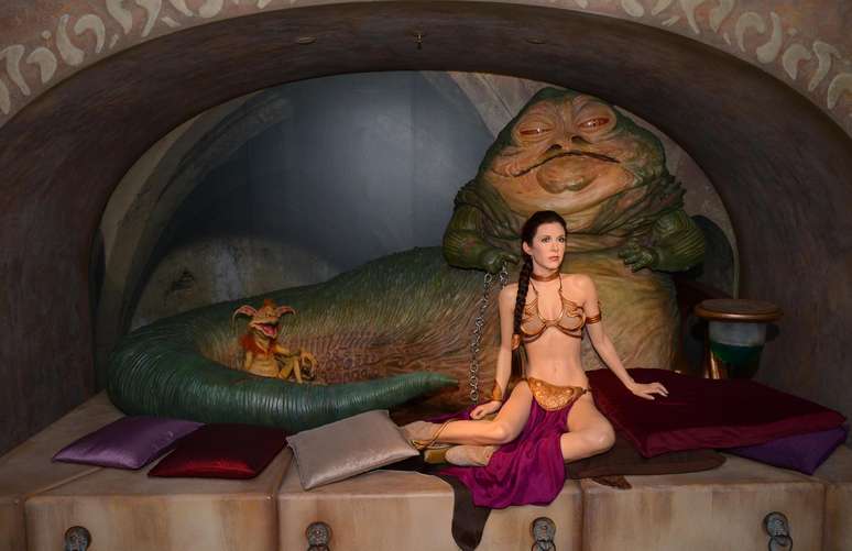 Representação da princesa Leia na exposição de 'Star Wars' no museu de cera Madame Tussauds