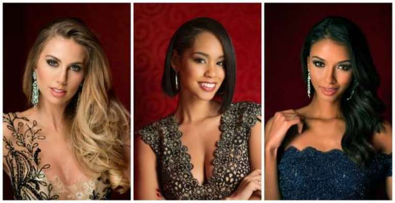 Miss Brasil, Miss Japão e Miss França: concurso com diversidade étnica (Fotos: Divulgação/Miss Universe/Site Oficial)