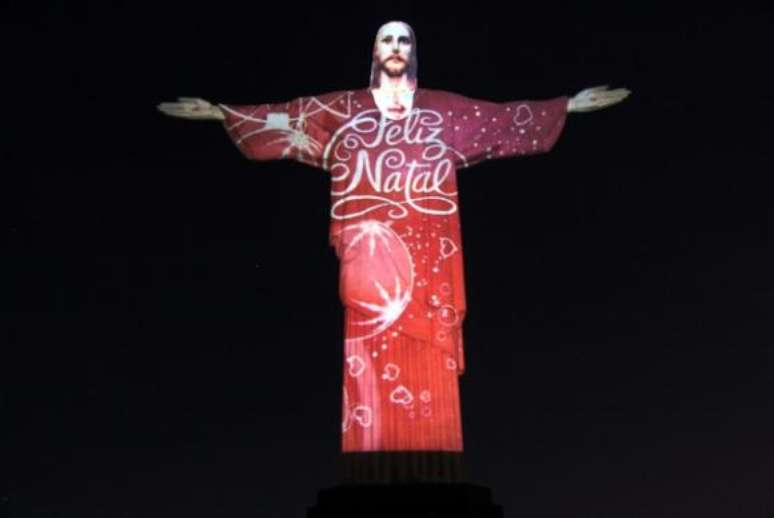 Cristo iluminado para o Natal