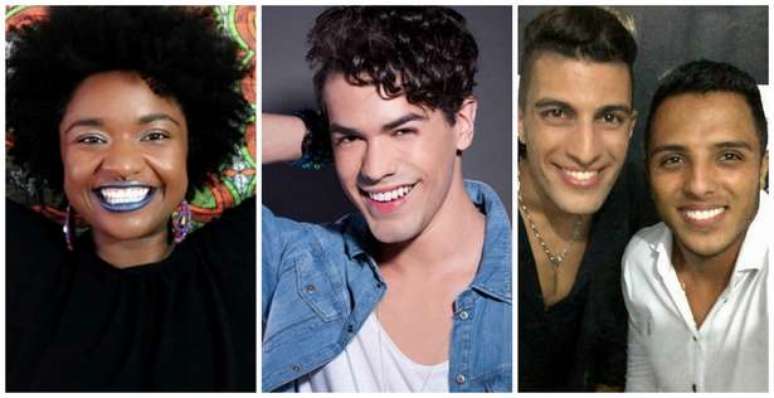 Ellen, Sam e Danilo e Rafael: luta por visibilidade (Fotos: Reprodu&ccedil;&otilde;es/Instagram @ellenoleria, @samalvesmusic e @daniloreiserafael)