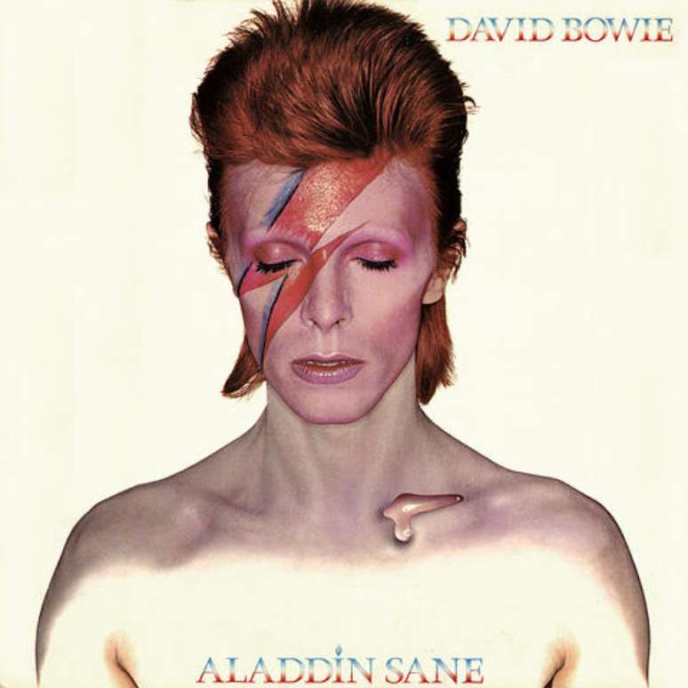 Capa do álbum Aladdin Sane, lançado em 1973.