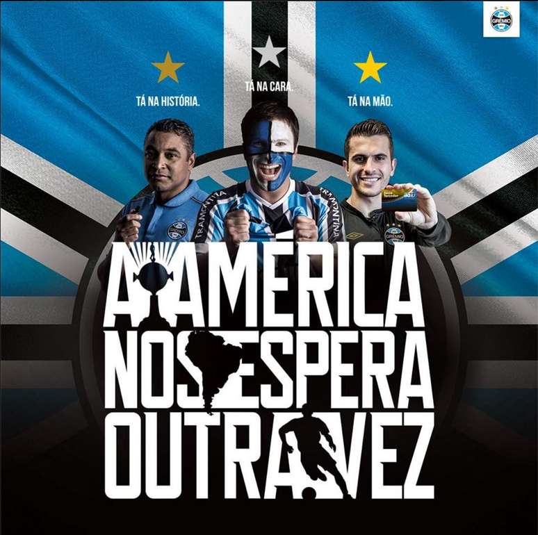 Grêmio lançou campanha publicitária para atrair mais sócios torcedores durante a Libertadores