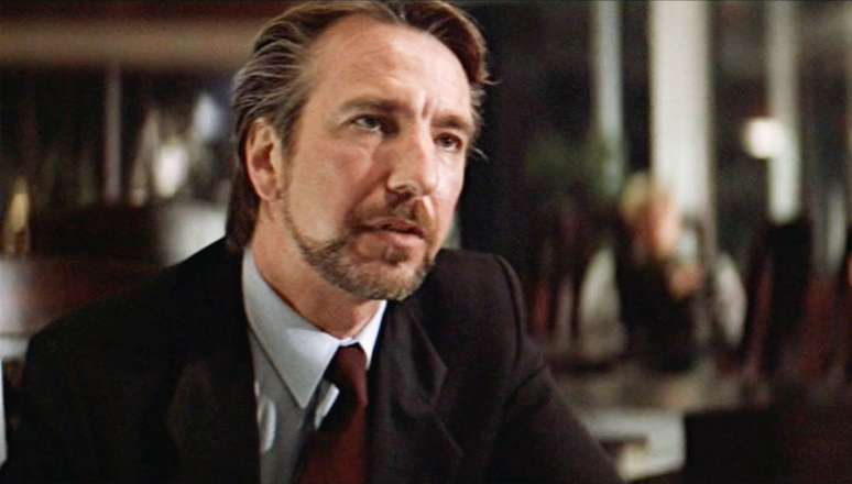 Alan Rickman em 'Duro de Matar', seu primeiro filme