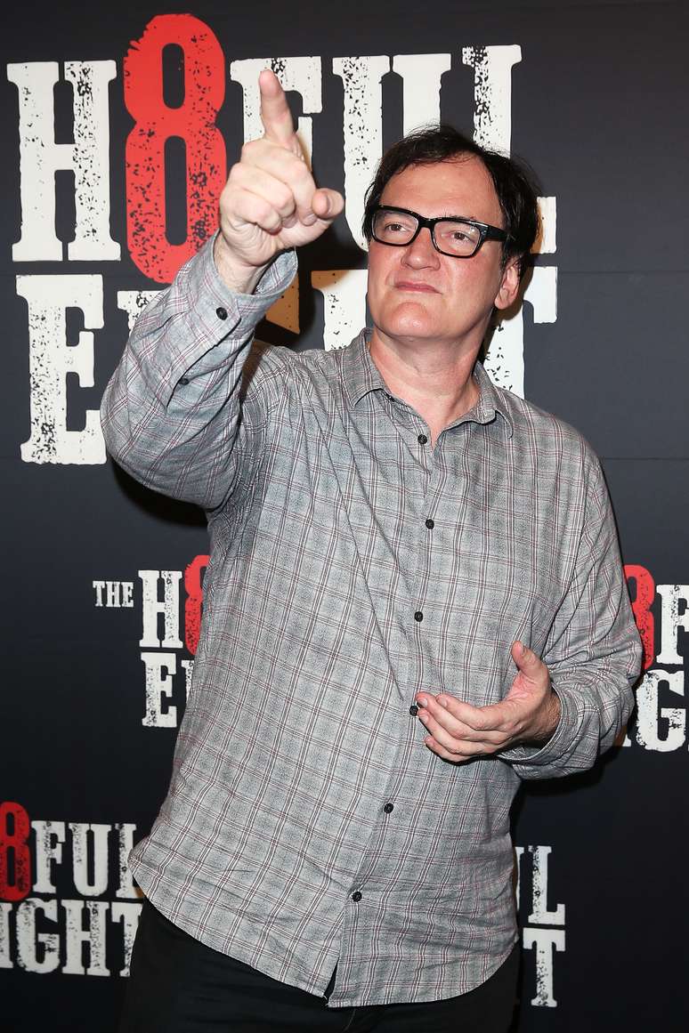 Quentin Tarantino na pré-estreia de "Os Oito Odiados"