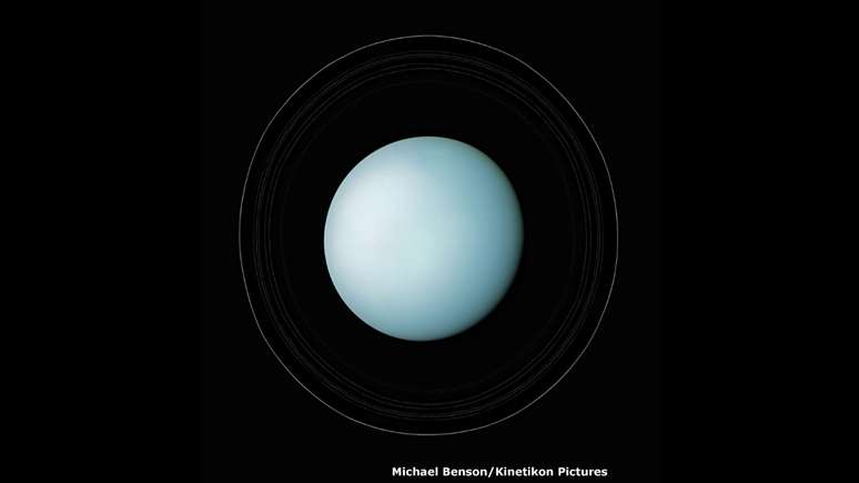 O terceiro maior planeta do Sistema Solar, Urano, foi descoberto em 1781 pelo astrônomo William Herschel, mas seus anéis esmaecidos só foram vistos em 1977.