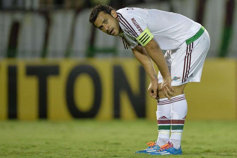 Fred durante partida do Campeonato Carioca 2016 no Estadio Raulino de Oliveira