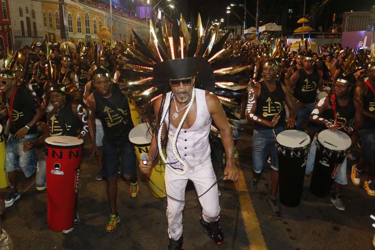 Carlinhos Brown no primeiro dia de Carnaval em Salvador