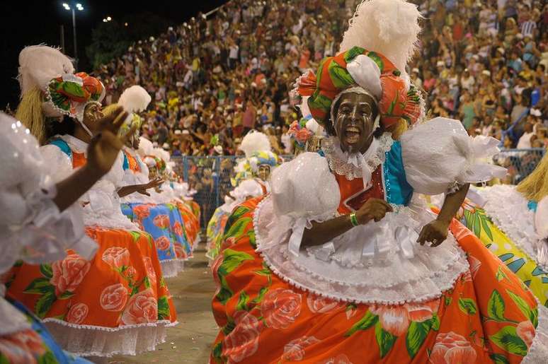 Estação Primeira de Mangueira, que venceu o Carnaval de 2016, no Rio