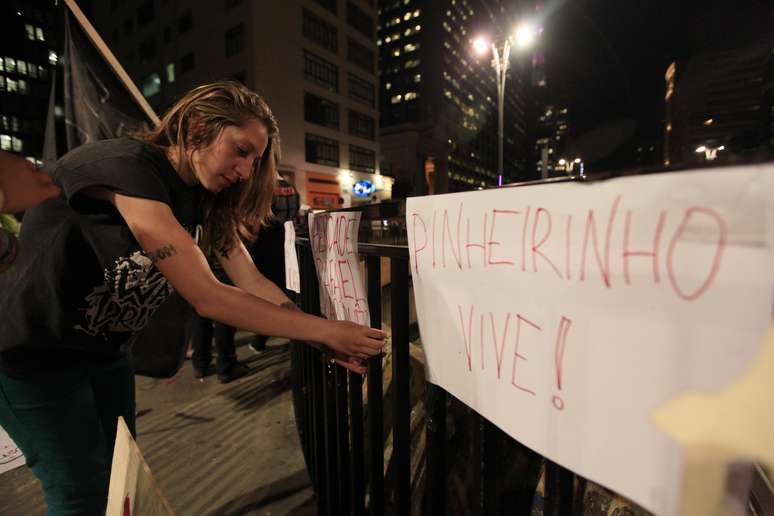 Protesto contra violência policial em São Paulo