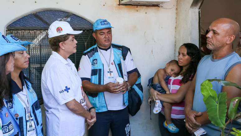 Dilma no dia de mobilização contra o Aedes