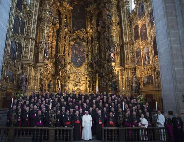 Papa encontra bispos mexicanos na Catedral
