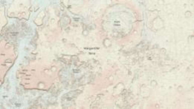Mapa foi produzido a pedido de cientista que planeja viagem a Marte