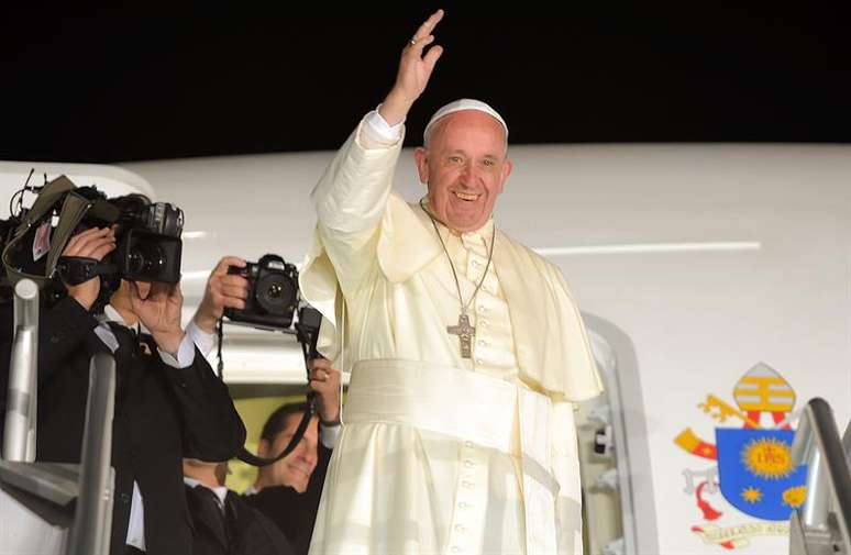 Papa Francisco se despede do México em seu último dia de visita ao país nesta quinta, 18/2/2016.