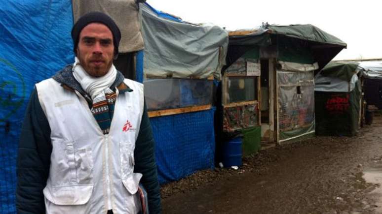 Enfermeiro da ONG M&eacute;dico Sem Fronteiras, o enfermeiro Pierre Cami denuncia agress&otilde;es 