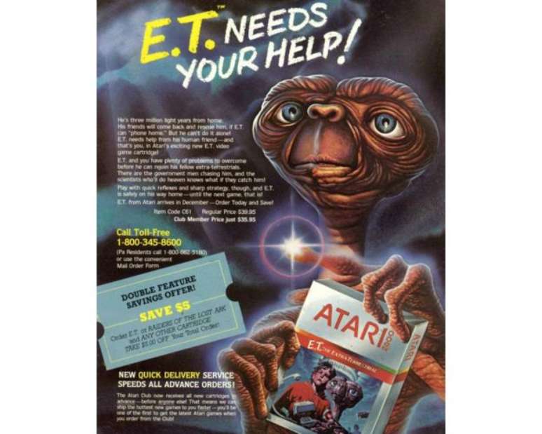 Jogo para Atari impulsionou a maior campanha publicit&aacute;ria da ind&uacute;stria at&eacute; aquele momento