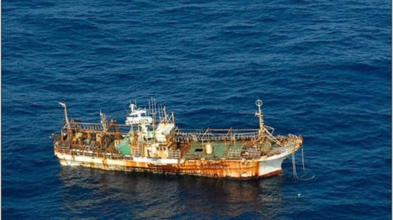 Navio de pesca de lula se tornou símbolo da tragédia 