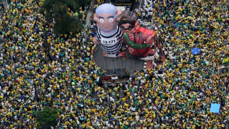 Lula e Dilma foram os dois principais alvos dos protestos de 13 de março