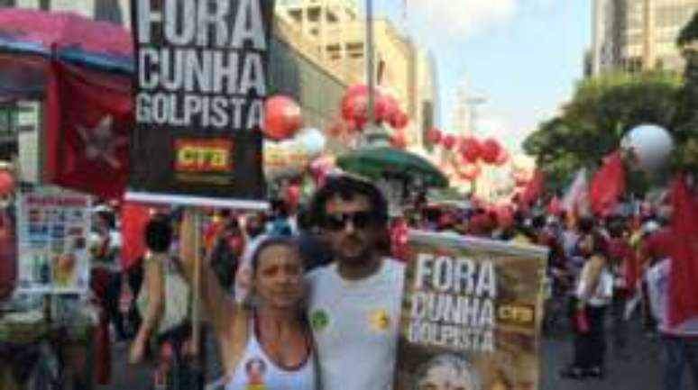 Protesto contra o impeachment ocorrido na sexta-feira na Paulista
