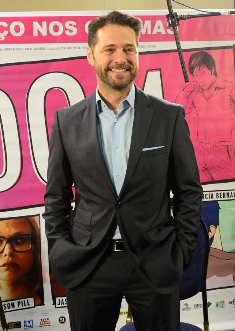 Jason Priestley participou da coletiva de imprensa do longa &#039;Zoom&#039;, em SP 