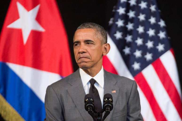 Presidente Barack Obama durante discurso em sua visita a Cuba