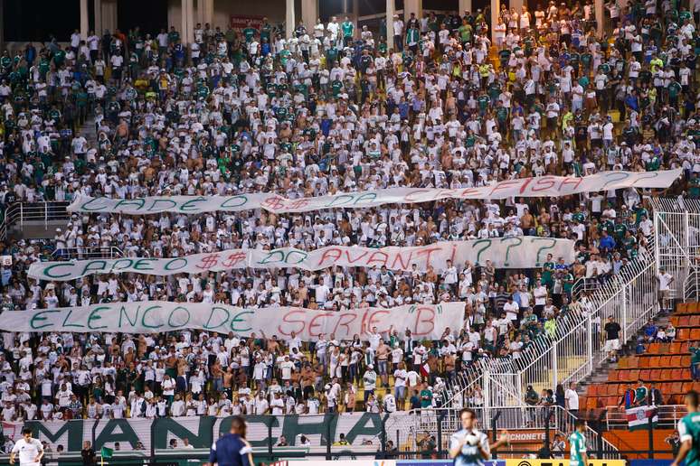 Torcida do Palmeiras mostrou insatisfação com o time antes mesmo da bola rolar