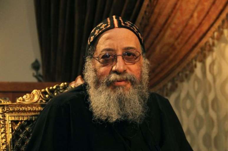 O papa Tawadros 2º, líder da Igreja Ortodoxa Copta