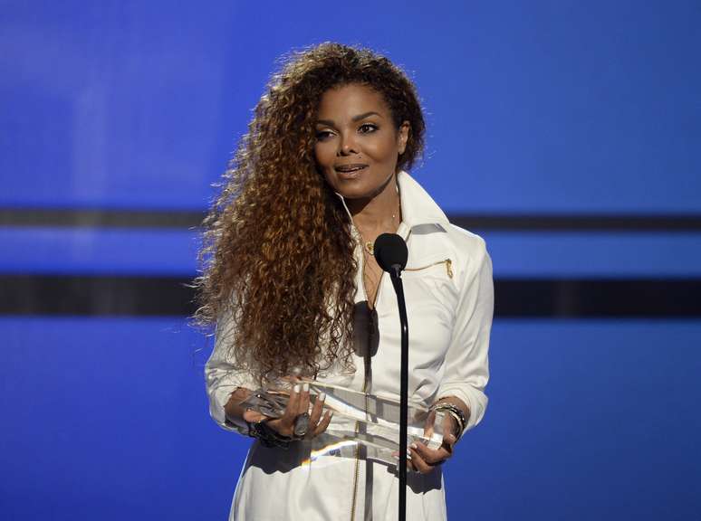 Cantora Janet Jackson durante evento em Los Angeles