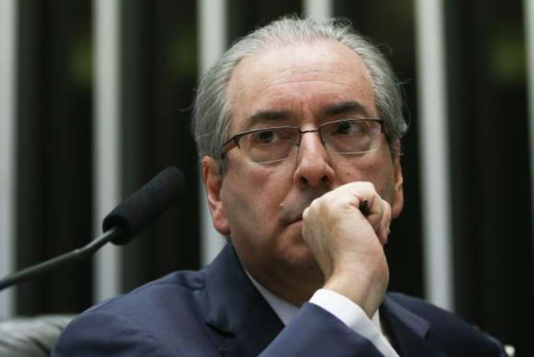 Brasília - Eduardo Cunha, durante discussão do processo de impeachment da presidenta Dilma Rousseff, no plenário da Câmara dos Deputados 