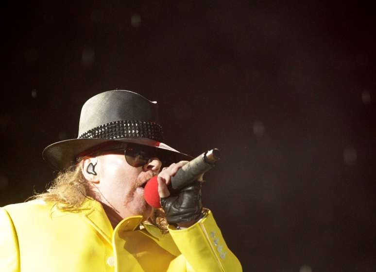 Axl Rose, na imagem de arquivo, comanda show do Guns N&#039; Roses no Rock in Rio em 2011.