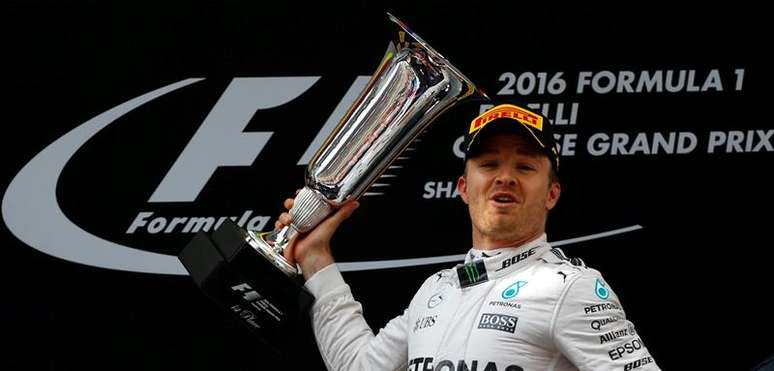 Nico Rosberg comemora vitória no GP da China